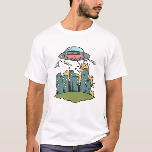 Alien Attack T-Shirt (Vorderseite)