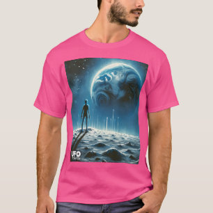 Alien auf einen unbekannten Planeten T-Shirt