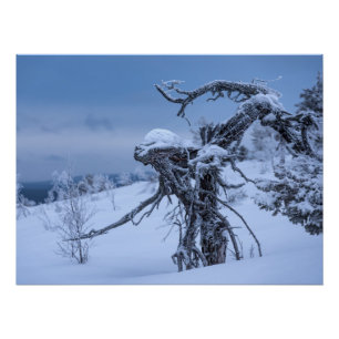 Alien aus Holz Poster