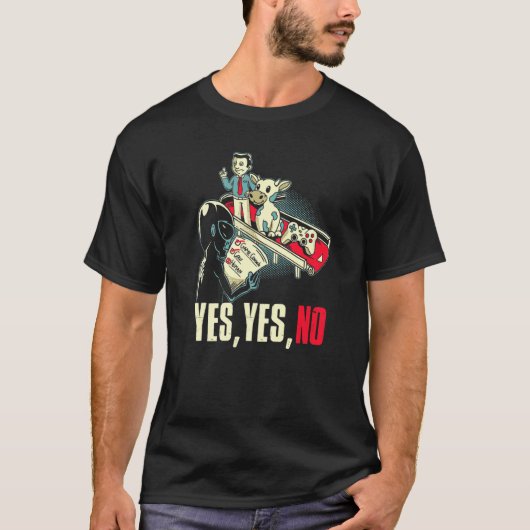 Alien-Auswahl-Kuh-Computerspiel-Controller Ja Huma T-Shirt (Vorderseite)