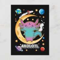Alien Axolotl Pastel Goth Space Crescent