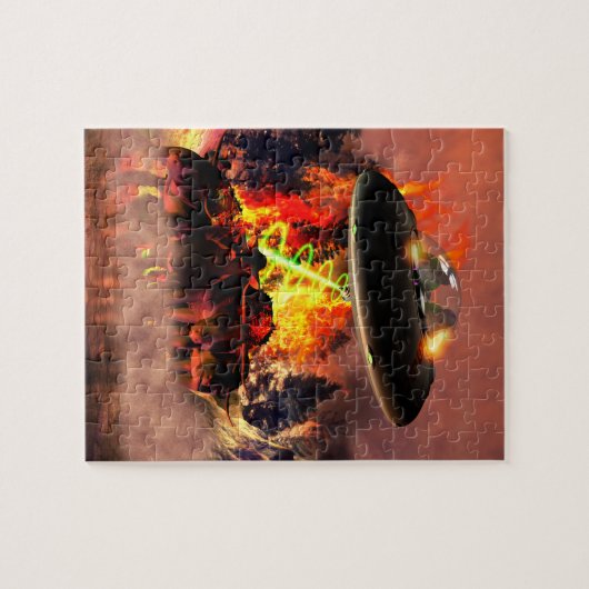 Alien B-Q-Puzzle Puzzle (Horizontal)