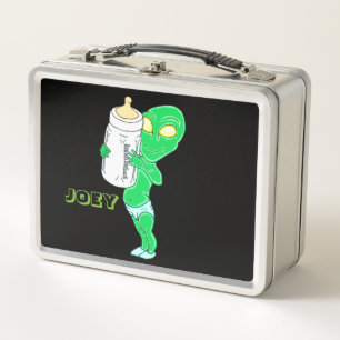 Alien Baby Boy Metall Lunch Box