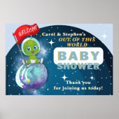 Alien Baby Dusche Willkommenspender Poster (Vorne)