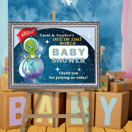 Alien Baby Dusche Willkommenspender Poster