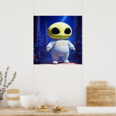 Alien Baby KI Alien Poster (Küche)