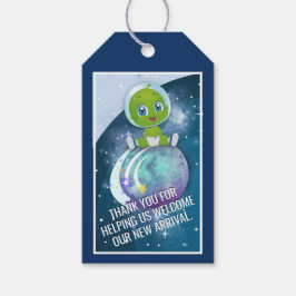 Alien Baby Shower Favor Tag Geschenkanhänger