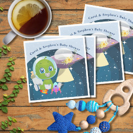 Alien Baby Shower Paper Napkin Serviette