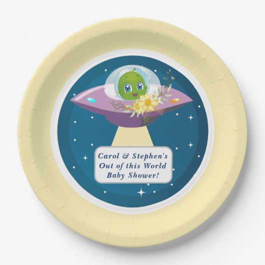 Alien Baby Showpaper Teller (Vorderseite)