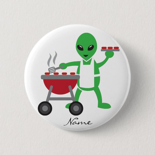 Alien Barbecue Cookout Thunder_Cove Button (Vorderseite)