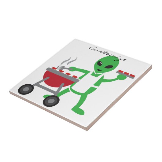 Alien Barbecue Cookout Thunder_Cove Fliese (Seite)