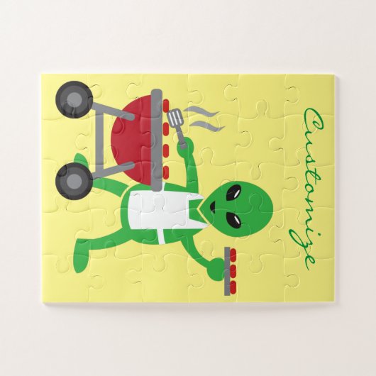 Alien Barbeque Cookout Thunder_Cove Puzzle (Horizontal)