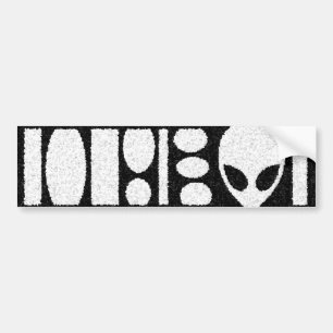 alien BARCODE! Autoaufkleber