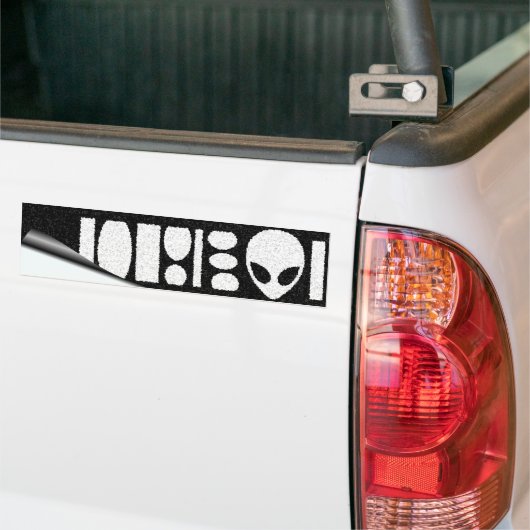 alien BARCODE! Autoaufkleber (Auf Lkw)