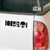 alien BARCODE! Autoaufkleber (Auf Lkw)