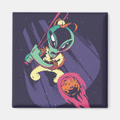 Alien Baseball Magnet (Vorne)