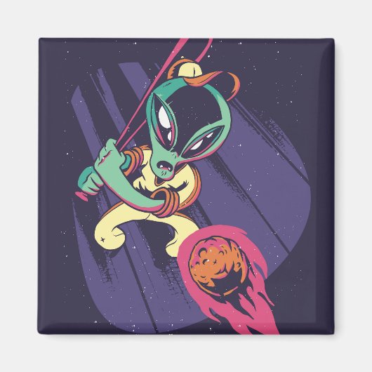 Alien Baseball Magnet (Vorne)