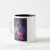 Alien Baseball Zweifarbige Tasse (Vorderseite Links)