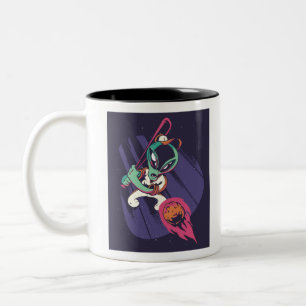 Alien Baseball Zweifarbige Tasse