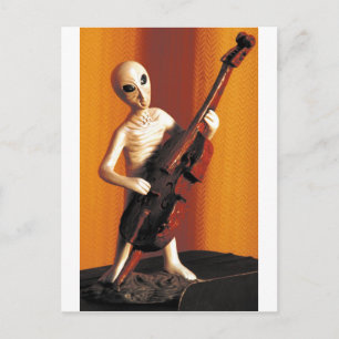 Alien Bass-ics Postkarte
