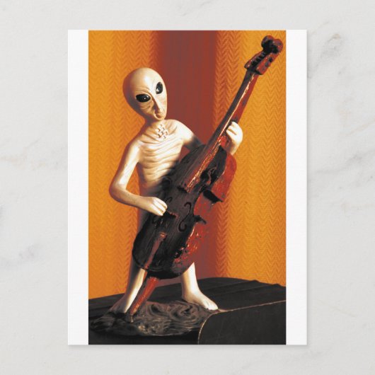 Alien Bass-ics Postkarte (Vorderseite)
