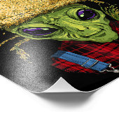 Alien Bauer UFO Alien Weltraumüberblick Fotodruck (Ecke)