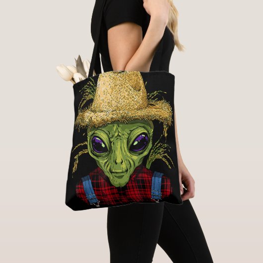 Alien Bauer UFO Alien Weltraumüberblick Tasche (Von Nahem)