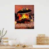 Alien BB-Q-Poster Poster (Küche)