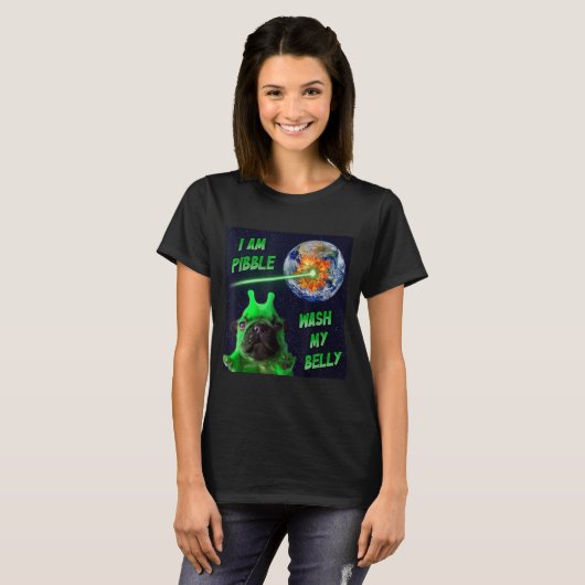 Alien Bble Funny Brainrot Dog Meme Space I Am Bble T-Shirt (Vorne ganz)