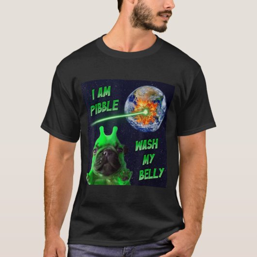 Alien Bble Funny Brainrot Dog Meme Space I Am Bble T-Shirt (Vorderseite)