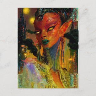 Alien Beauty - Cresha Postkarte