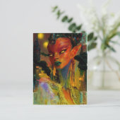 Alien Beauty - Cresha Postkarte (Stehend Vorderseite)