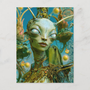 Alien Beauty - Freepa Postkarte