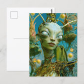 Alien Beauty - Freepa Postkarte (Vorne/Hinten)