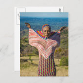 Alien Beauty Postcard Postkarte (Vorne/Hinten)