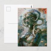 Alien Beauty - Sapphron Postkarte (Vorne/Hinten)