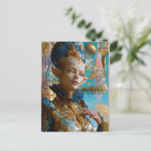 Alien Beauty - Sclar Postkarte (Stehend Vorderseite)