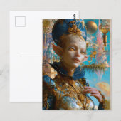 Alien Beauty - Sclar Postkarte (Vorne/Hinten)