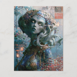 Alien Beauty - Wavelett Postkarte