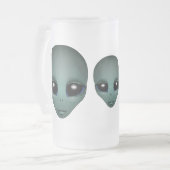 Alien Beer Tasse Extraterrestrische Cup-Alien Glas (Vorderseite Links)