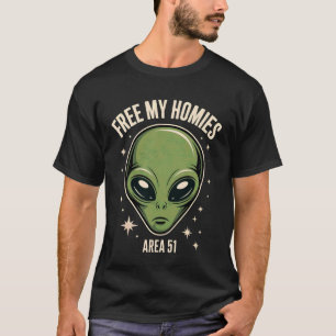 Alien befreie meine Homies Area 51 lustig UFO Jung T-Shirt