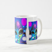 Alien Begegnung Kaffeetasse (VorderseiteRechts)