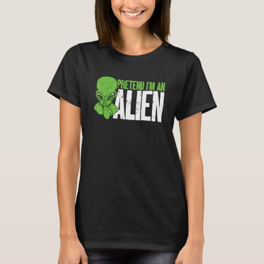 Alien Beliver tut so, als wäre ich eine Alien T-Shirt (Vorderseite)