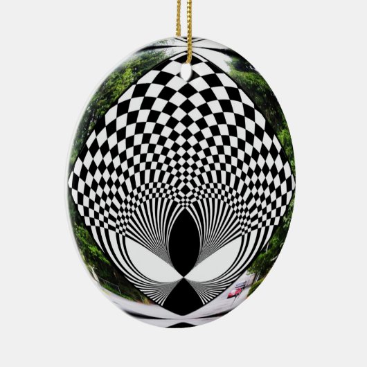 Alien BEM sieht dich an! Keramik Ornament (Rechts)