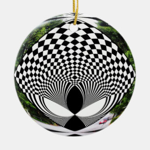 Alien BEM sieht dich an! Keramik Ornament