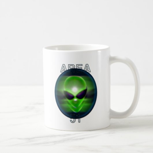 Alien-Bereich 51 Kaffeetasse (Rechts)