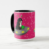 Alien Bernese Mountain Dog Tasse (Vorderseite Links)