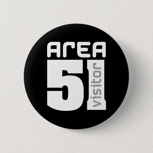 Alien-Besucher des Bereichs-51 Button (Vorderseite)