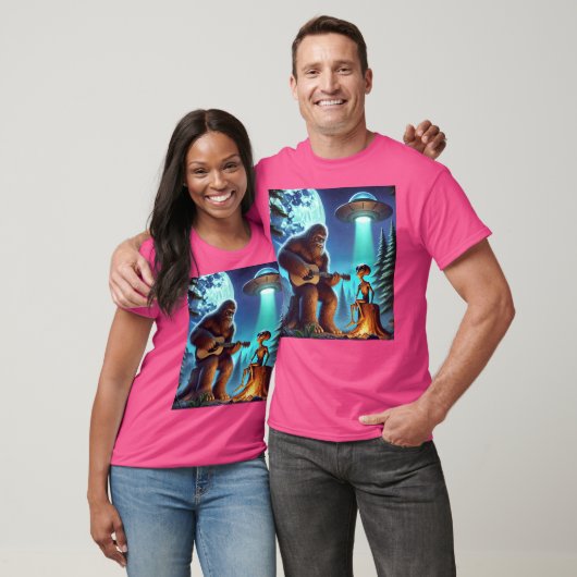 Alien Bigfoot Guitar Sasquatch Ufo Geschenke für M T-Shirt (Unisex)