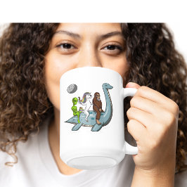 Alien Bigfoot Unicoring Loch Ness Monster Kaffeetasse